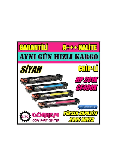 Hp M274 / M274N Toner Siyah (Cf400X-Cf201A)