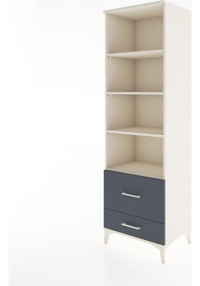 Hyperion Dolap 4 Raflı 2 Çekmeceli 60x44x195 Aytaşı-antrasit Aytaşı