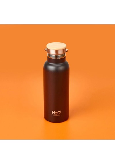 Tohana Bambu Kapaklı Çelik Termos - Siyah / Açık Kahverengi - 500 Ml Siyah / Açık Kahverengi Çok Renkli