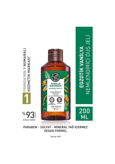 Yves Rocher Nemlendirici Duş Jeli - Egzotik Vanilya - 200ml-13444 Diğer