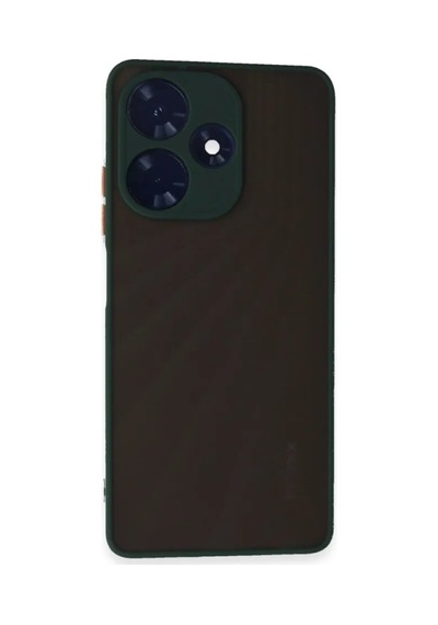 Jenerik İnfinix Hot 30 4g Kılıf Montreal Silikon Kapak - Yeşil
