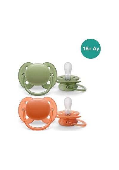 Ultra Soft Emzik 18+ Ay, 2'li Unisex, Scf093/01 Açık Bej