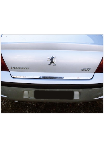 Peugeot 407 Krom Bagaj Alt Çıtası 2004 Üzeri P.Çelik Sedan