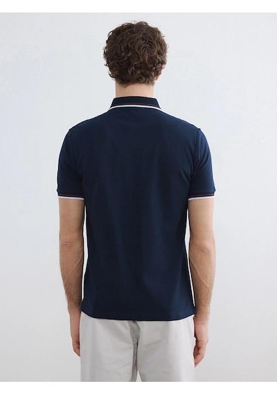 LC Waikiki Lcwaıkıkı Classic Lacivert Polo Yaka Pike Erkek Tişört Navy