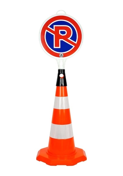 İleri Trafik Pvc Trafik Konisi 52 CM Çift Reflektifli Trafik Dubası