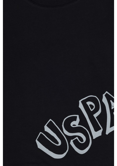 U.S. Polo Assn. Erkek Çocuk Siyah Bisiklet Yaka Basic Sweatshirt 50313979-VR046 U.S. Polo Assn. Erkek Çocuk Siyah Bisiklet Yaka Basic Sweatshirt 50313979-VR046