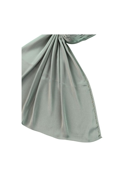Mim Eşarp Mısırlı Eşarpları Taşlı Jan Jan Abiye Şal 75x190 Cm Çağla Yeşili