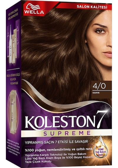Koleston Supreme Kit Saç Boyası 4/0 Kahve