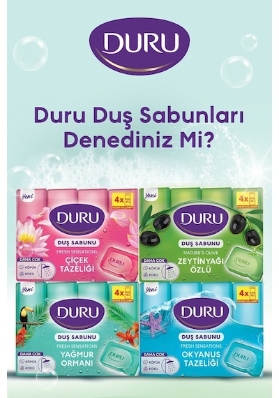 Duru Fresh Duş Sabunu Okyanus Tazeliği 4 x 150 G 16'lı