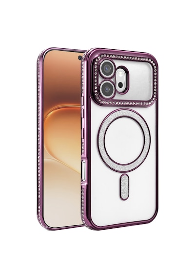 Newface Huawei Honor 600 Joke Simli Magneticsafe Kılıf Derin Mor