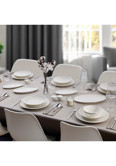 Evaliza Elegant Platin 30 Parça 6 Kişilik Yemek Takımı Renkli