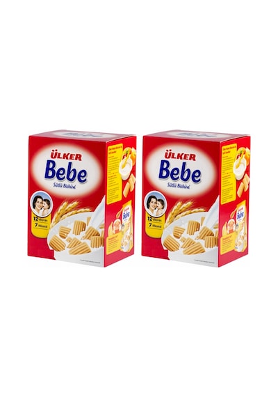 Ülker Bebe Bisküvisi 800gr 12 Vitaminli Kutu 2 Li Set