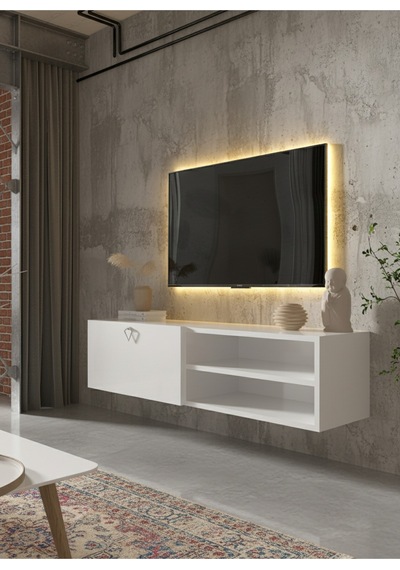 Resital Tv Ünitesi S1244-1 Beyaz Beyaz