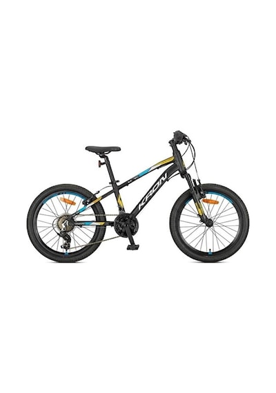 Xc 75 - 24 Mtb - 13' - 21 Vites -v.brake - Mat Siyah/sarı-gri-mavi Siyah - Sarı - Mavi