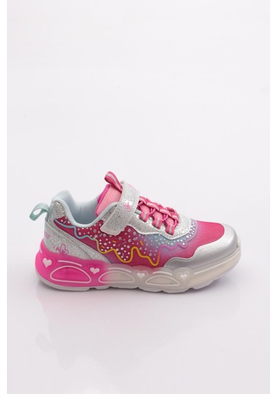 Marco Kids 03-26y312 Çocuk Filet Işıklı Spor Ayakkabı Fuşya