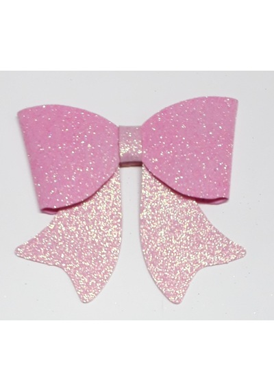 Pembe Renk Simli Eva Küçük Fiyonk 12 Cm