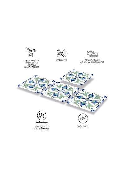 Tink KENDİNDEN YAPIŞKANLI ÇİNİ 01 DESENLİ PVC KARO 30X30 CM