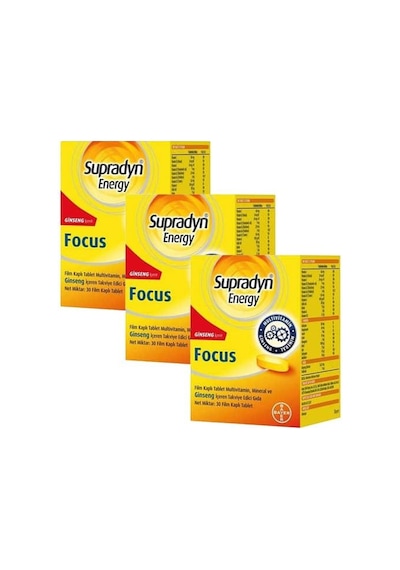 Supradyn Energy Focus 30 Tablet 3 Paket