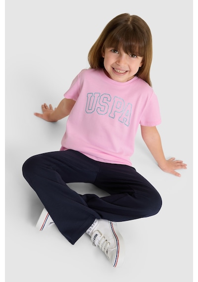 U.s. Polo Assn. Kız Çocuk Pembe Tişört Basic 50325631-vr041