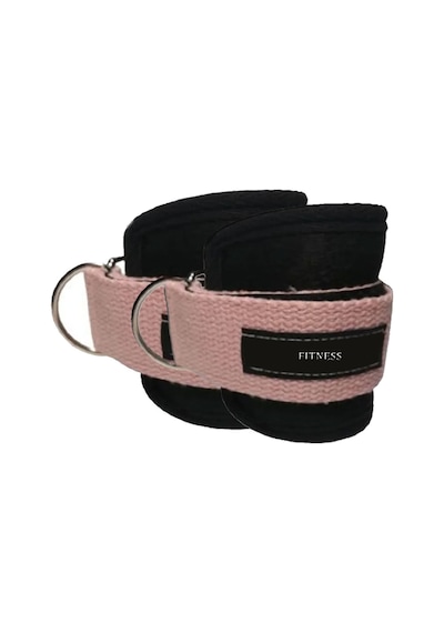 Spor Byfit Ayak Bilek Kayışı D-Ring Ağırlık Çekiş Aparatı - PEMBE Pembe