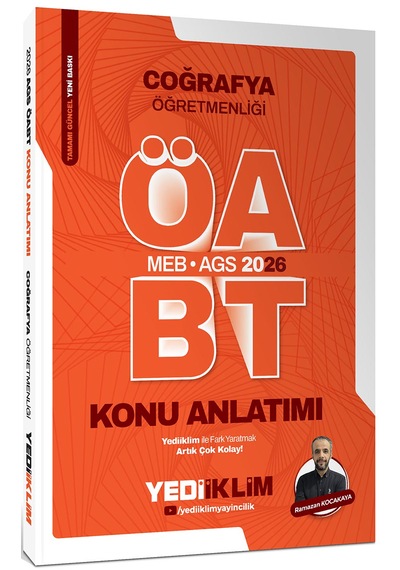 Yediiklim Yayınları 2026 Meb Ags Öabt Coğrafya Öğretmenliği Konu Anlatımı