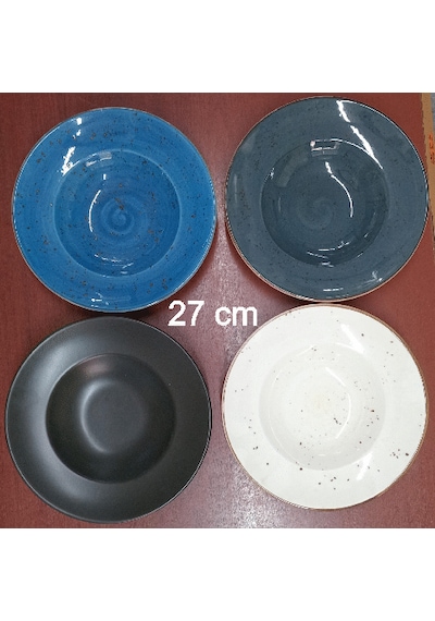Konak Züccaciye Makarna Tabağı 27-28 Cm Desenli Çok Renkli