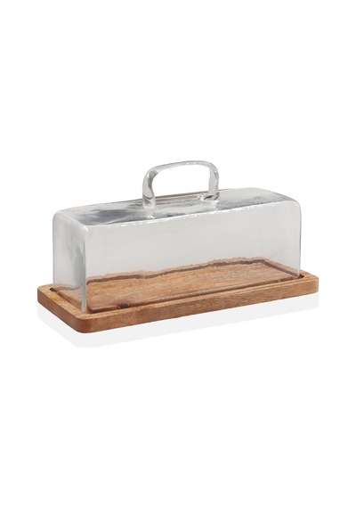The Mia Madera Kek Saklama Fanusu 15x32x14 Cm