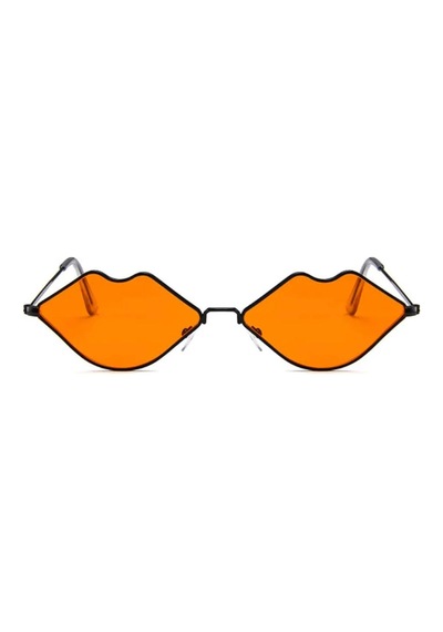 Turuncu Dudak Gözlük Vintage & Retro Lip Shape Sun Glasses