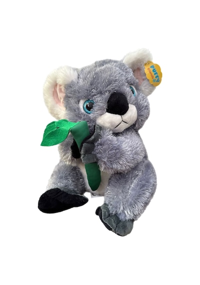 Sevimli Bambulu Kuyruklu Parlak Tüylü Koala Peluş Oyuncak 35 Cm Gri