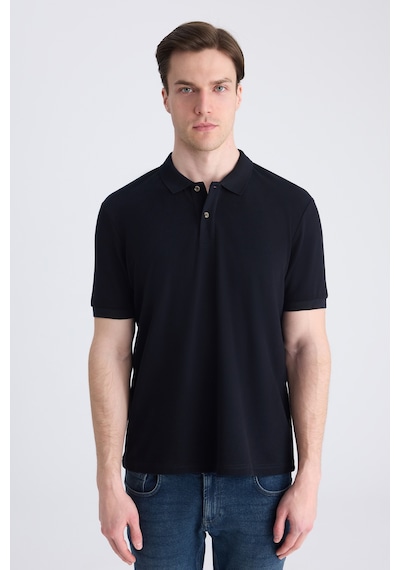 D's Damat Ds Damat Regular Fit Lacivert Pike Dokulu %100 Pamuklu T-shirt 4hc14tv02002m 101