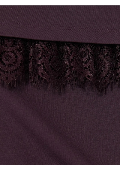 Lcw Modest Mürdüm Soft Touch Kadın Sweatshirt Tunik