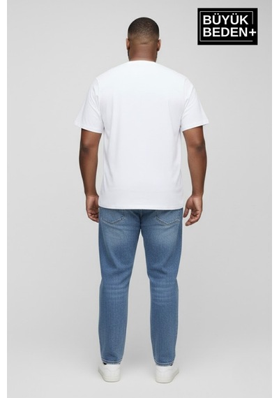Süperlife Büyük Beden Erkek Basic Tişört Pamuklu Düz T-shirt 3xl-6xl Spr26bts10 Beyaz Süperlife Büyük Beden Erkek Basic Tişört Pamuklu Düz T-shirt 3xl-6xl Spr26bts10 Beyaz