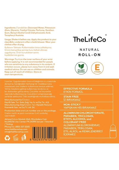 The Lifeco White Flowers Kadın Roll-On Deodorant 2 x 60 ML