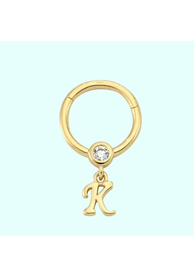 Altın Halka Harf Piercing 14 Ayar Harfler Mevcut