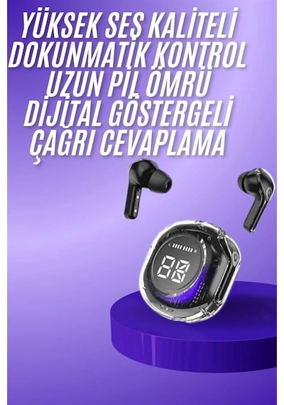 Yeni Nesil Bluetooth Kulaklık Dijital Göstergeli Dokunmatik 5.3 Kablosuz Diğer
