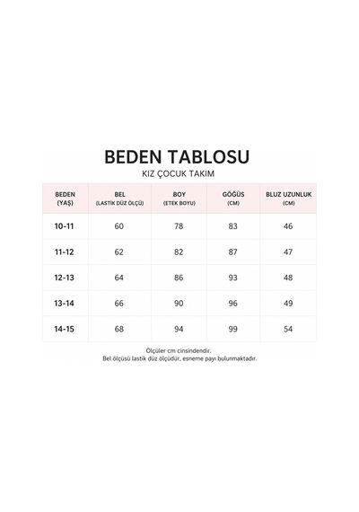 Angel&co. Girls Clothing Yeşilli Müslin Bluz & 2 İplik Maksi Etek Takımı Mavi - 895510177 Mavi