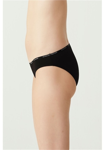 U.S. Polo Assn. U.s Polo Assn. 67001 Kadın 5 Li Düşük Bel Slip-siyah&ten&beyaz&ten&beyaz mix color