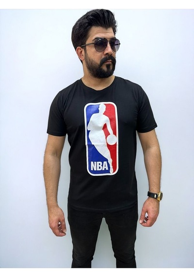 Bisiklet Yaka Erkek Baskılı T-shirt Beyaz