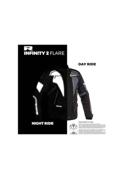 Richa Infinity 2 Flare Motosiklet Montu Gri - Sarı - Siyah