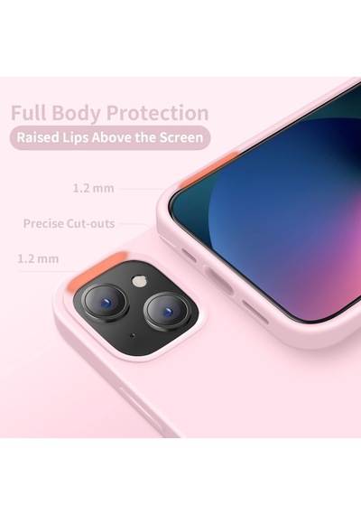 Apple Uyumlu  iPhone 13 Kilif Lansman Kapak Içi Kadife Silikon 0,3 .Mm 510522553