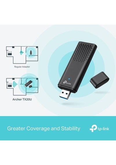 Tp-link Archer Tx20u Ax1800 D.band Wi-fi 6 Usb Ada-188934
