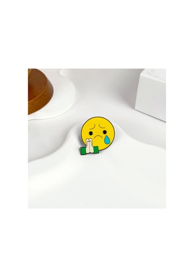 Emojili Broş, Çocuk Broş, İğneli Broş Klipsli Broş Yaka Broşu Çeket Yaka İğnesi, Mineli B119