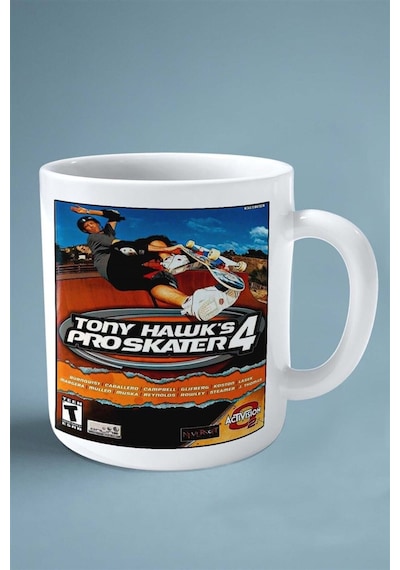 Tony Hawk's Pro Skater Oyun Baskılı Kupa Bardak Çift Taraflı Kişiye Özel Model 3 Çok Renkli