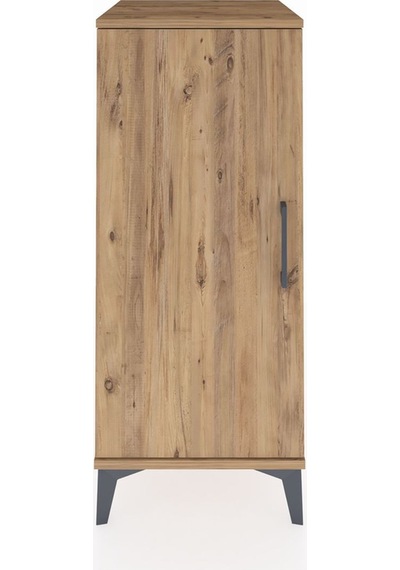 Hyperion Komodin Tek Raflı Tek Kapaklı 44x44x106 Çam-çam Çam