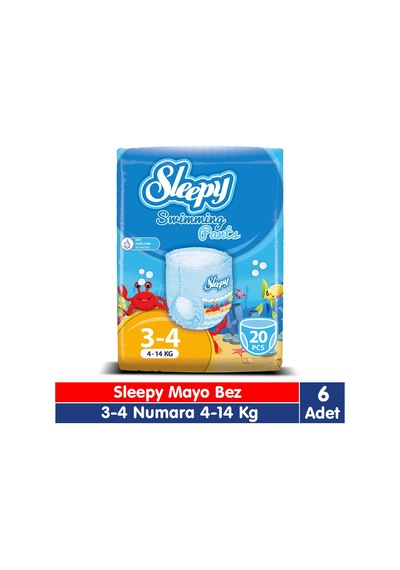 Sleepy Mayo Bez 3-4 Numara 20x6 120 Adet