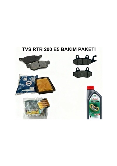 Tvs Rtr 200 E5 Performans Bakım Paketi Tamamı  Castrol 20 40 Bakım10