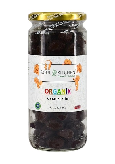 Soul Kitchen Organik Siyah Zeytin 310gr Sku: Zeus8690010032607
