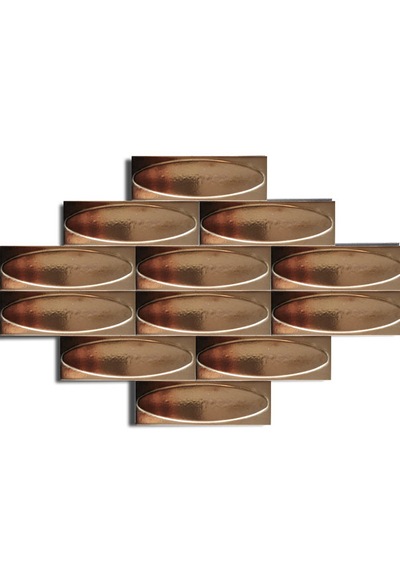 Armada Çini 7x21 Cm Elips Bronz Çini Seramik