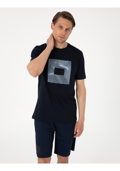 Pierre Cardin Erkek Lacivert Tişört 50302622-vr033 Lacivert
