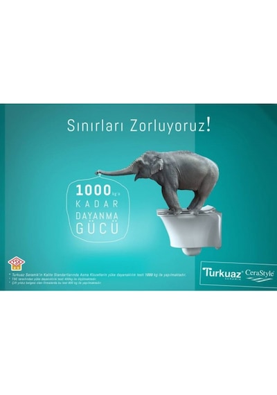 Turkuaz Seramik İbiza Yavaş Kapanır Klozet Kapağı